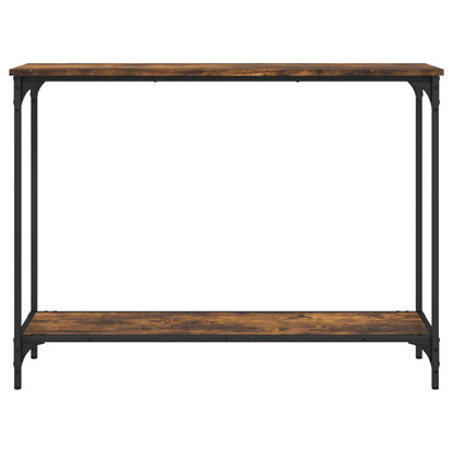 Avlastningsbord rökfärgad ek 101x30,5x75 cm konstruerat trä