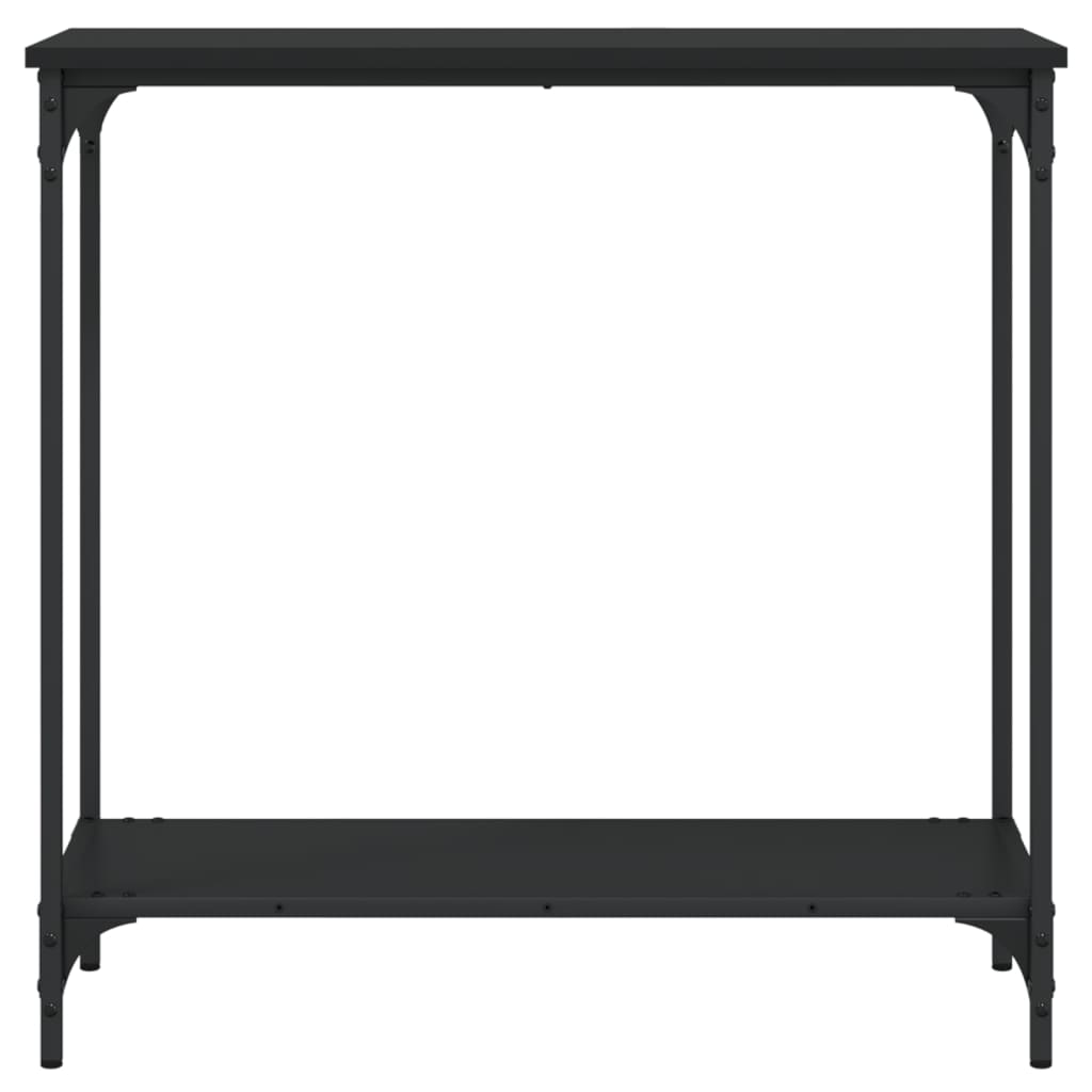Konsolbord svart 75x30,5x75 cm konstruerat trä