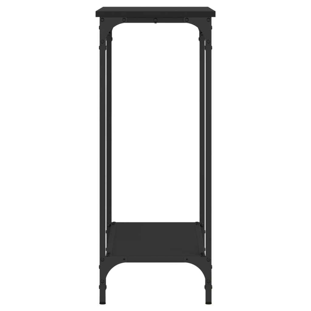 Konsolbord svart 75x30,5x75 cm konstruerat trä