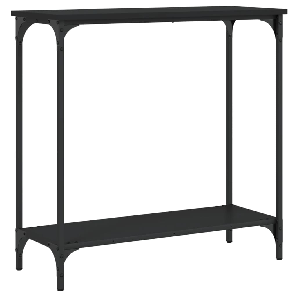 Konsolbord svart 75x30,5x75 cm konstruerat trä