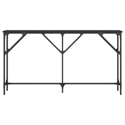 Konsolbord svart 140x23x75 cm konstruerat trä