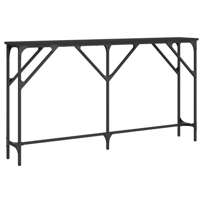 Konsolbord svart 140x23x75 cm konstruerat trä