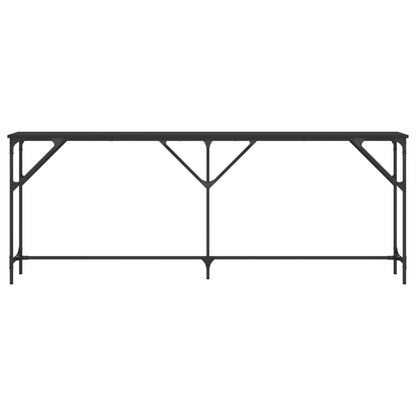 Konsolbord svart 200x29x75 cm konstruerat trä