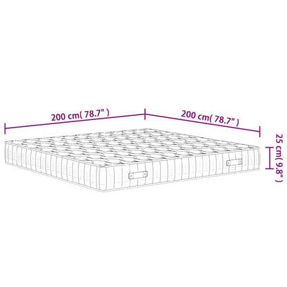 Pocketresårmadrass medium fast 200x200 cm