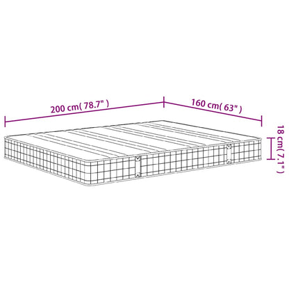 Bonellresårmadrass medium 160x200 cm