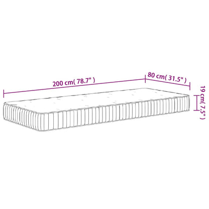 Pocketresårmadrass medium 80x200 cm