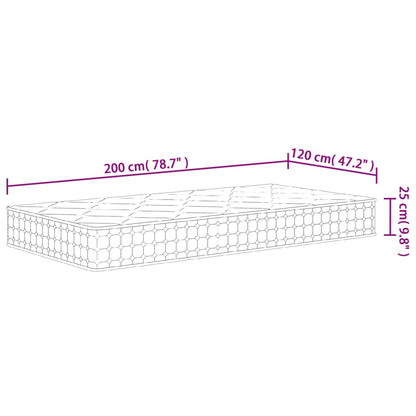 Pocketresårmadrass medium fast 120x200 cm