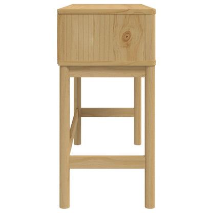 Konsolbord FLORO vaxbrun 89,5x36,5x73 cm massiv furu