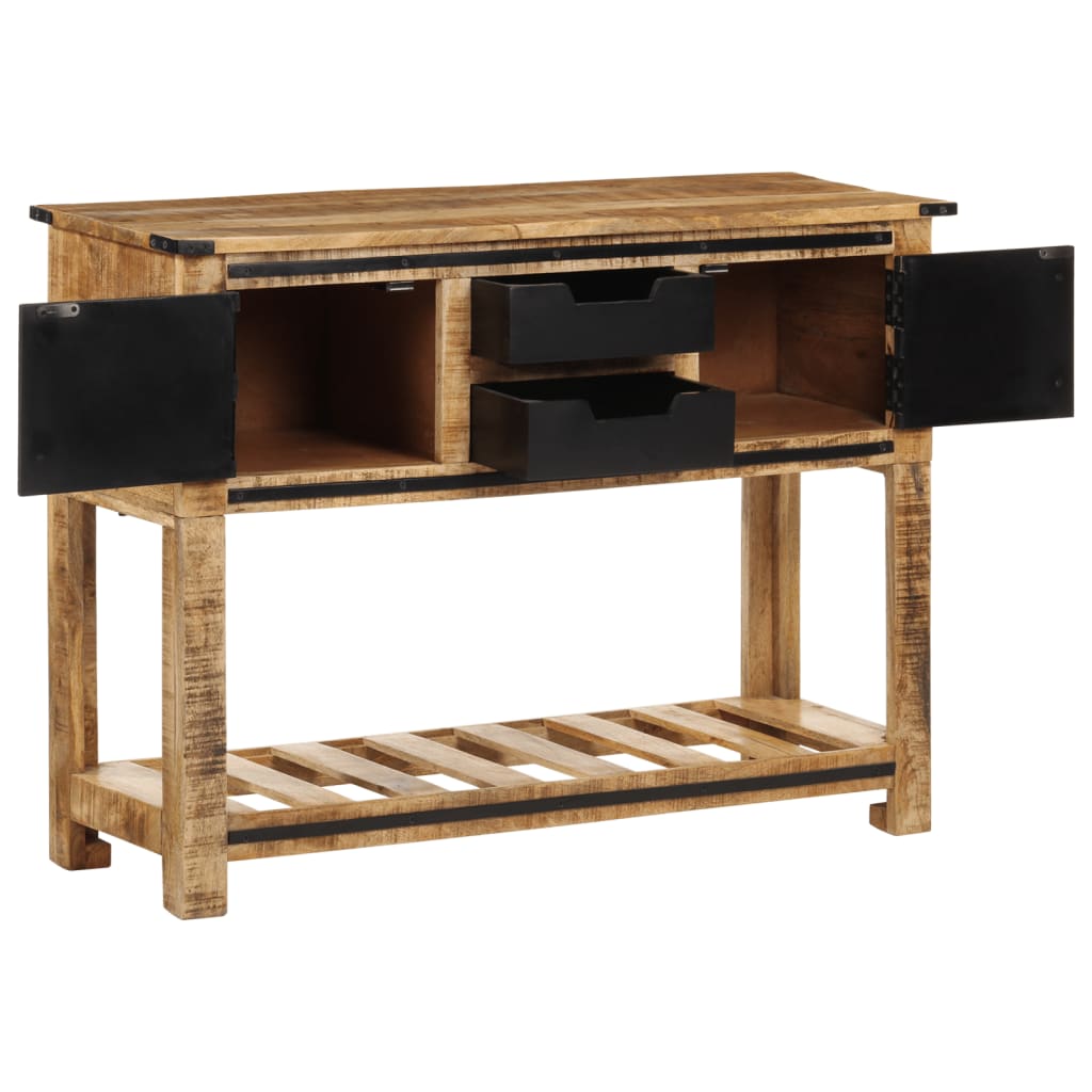 Konsolbord 100x35x75 cm massivt mangoträ