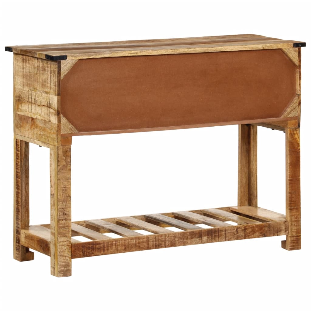 Konsolbord 100x35x75 cm massivt mangoträ