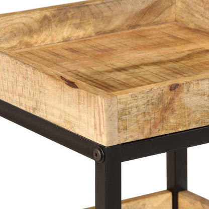 Sidobord 35x35x45 cm Solid Wood Rough Mango