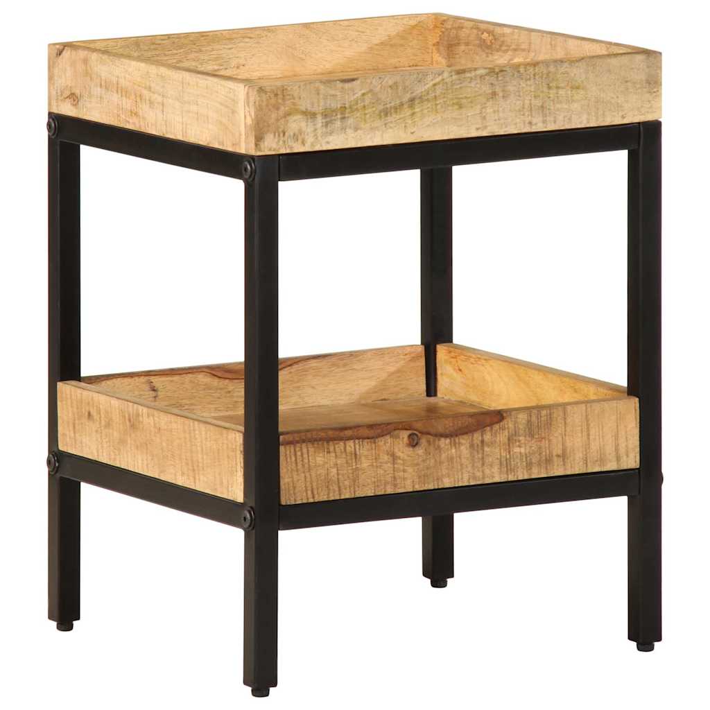 Sidobord 35x35x45 cm Solid Wood Rough Mango