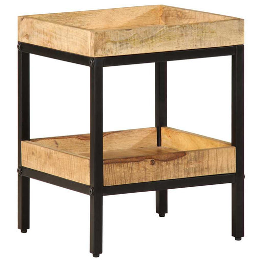 Sidobord 35x35x45 cm Solid Wood Rough Mango
