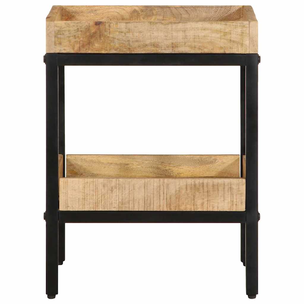 Sidobord 35x35x45 cm Solid Wood Rough Mango