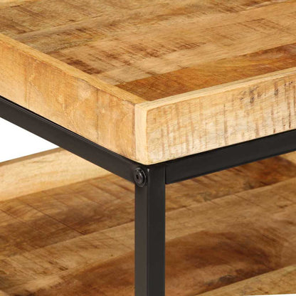 Sidobord 55x55x45 cm Massivt Trä Grovt Mango