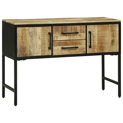 Sideboard 100x35x70 cm massivt grovt mangoträ