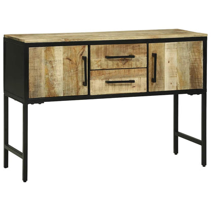 Sideboard 100x35x70 cm massivt grovt mangoträ