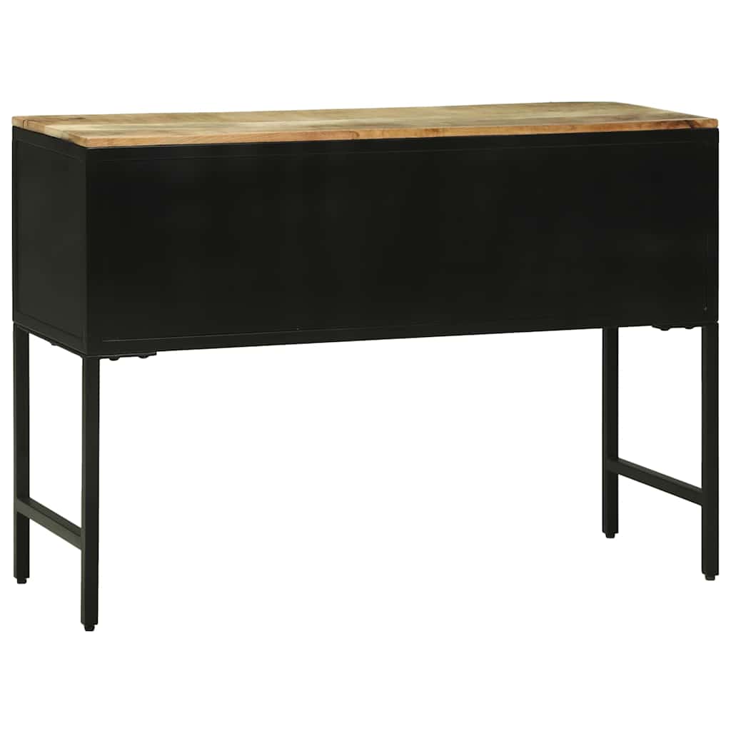 Sideboard 100x35x70 cm massivt grovt mangoträ
