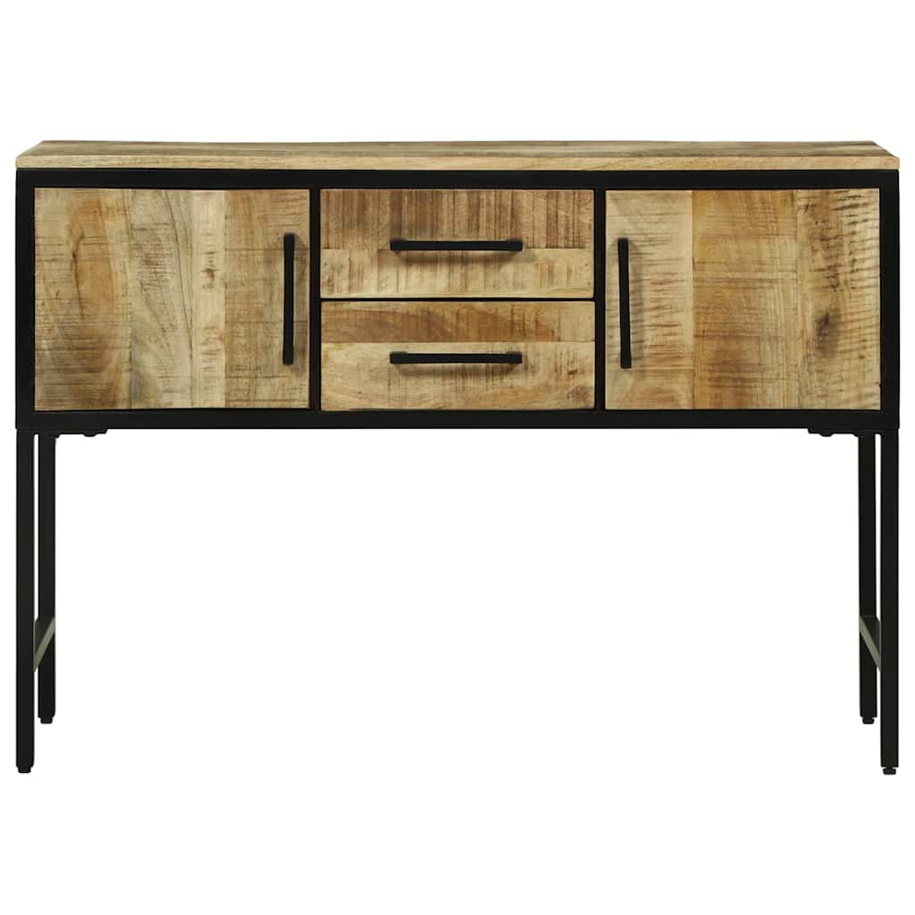Sideboard 100x35x70 cm massivt grovt mangoträ