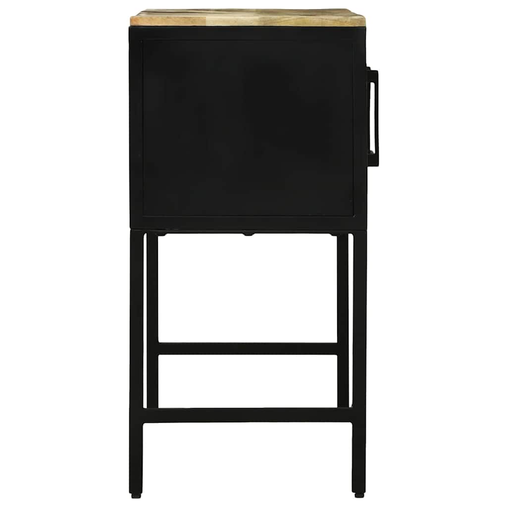 Sideboard 100x35x70 cm massivt grovt mangoträ