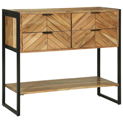 Konsolbord 90x35x80 cm Massivt Trä Akacia