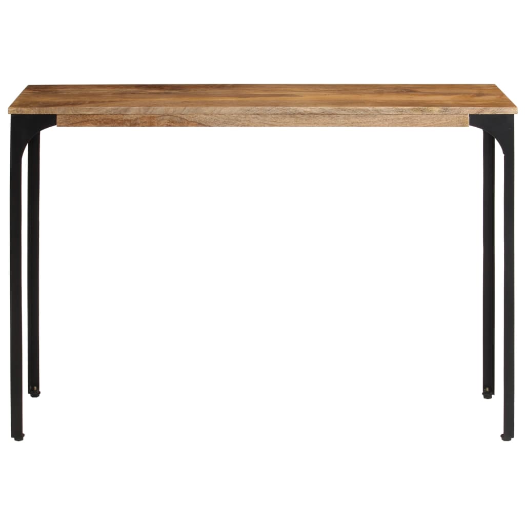 Konsolbord brun 110x35x76 cm massivt mangoträ och järn