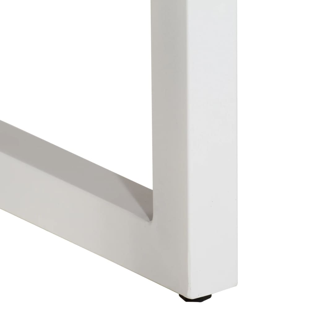 Konsolbord brun 110x35x76 cm massivt mangoträ och järn