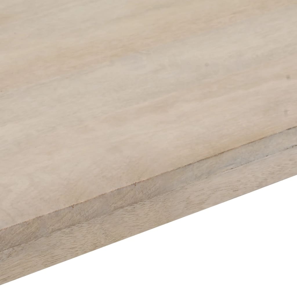 Konsolbord brun 110x35x76 cm massivt mangoträ och järn