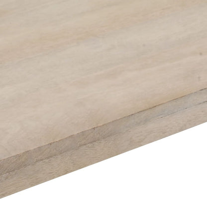Konsolbord brun 110x35x76 cm massivt mangoträ och järn