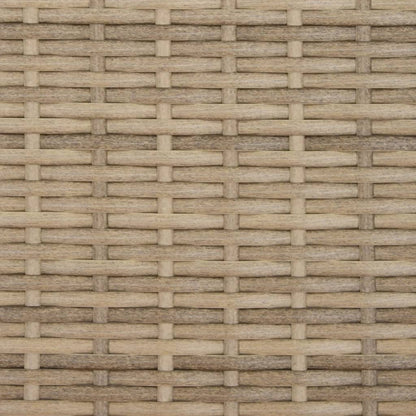 Solsängar 2 st med bord beige konstrotting