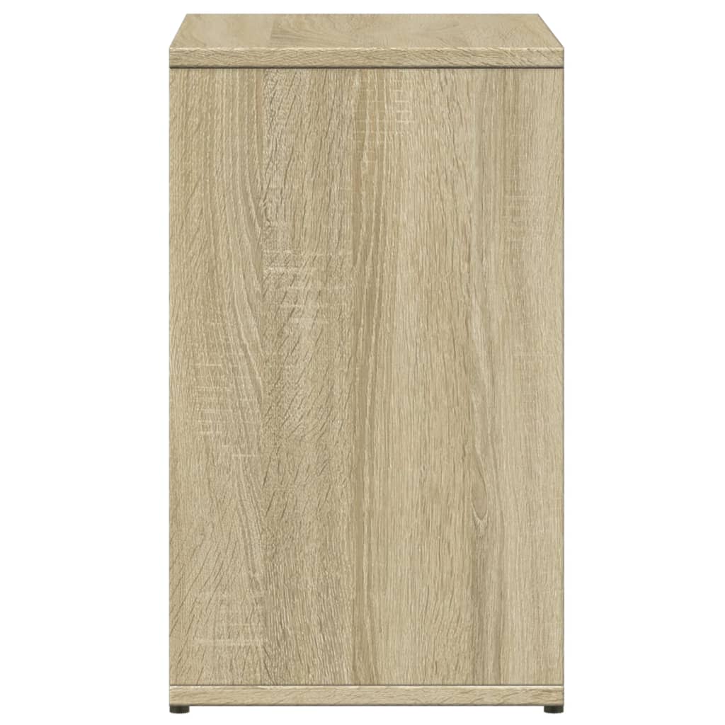 Sidobord 2 st sonoma-ek 50x30x50 cm konstruerat trä