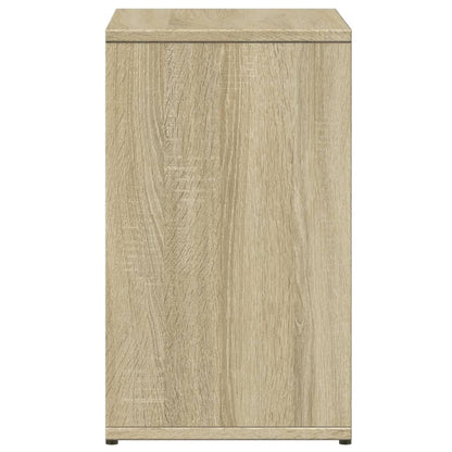 Sidobord 2 st sonoma-ek 50x30x50 cm konstruerat trä