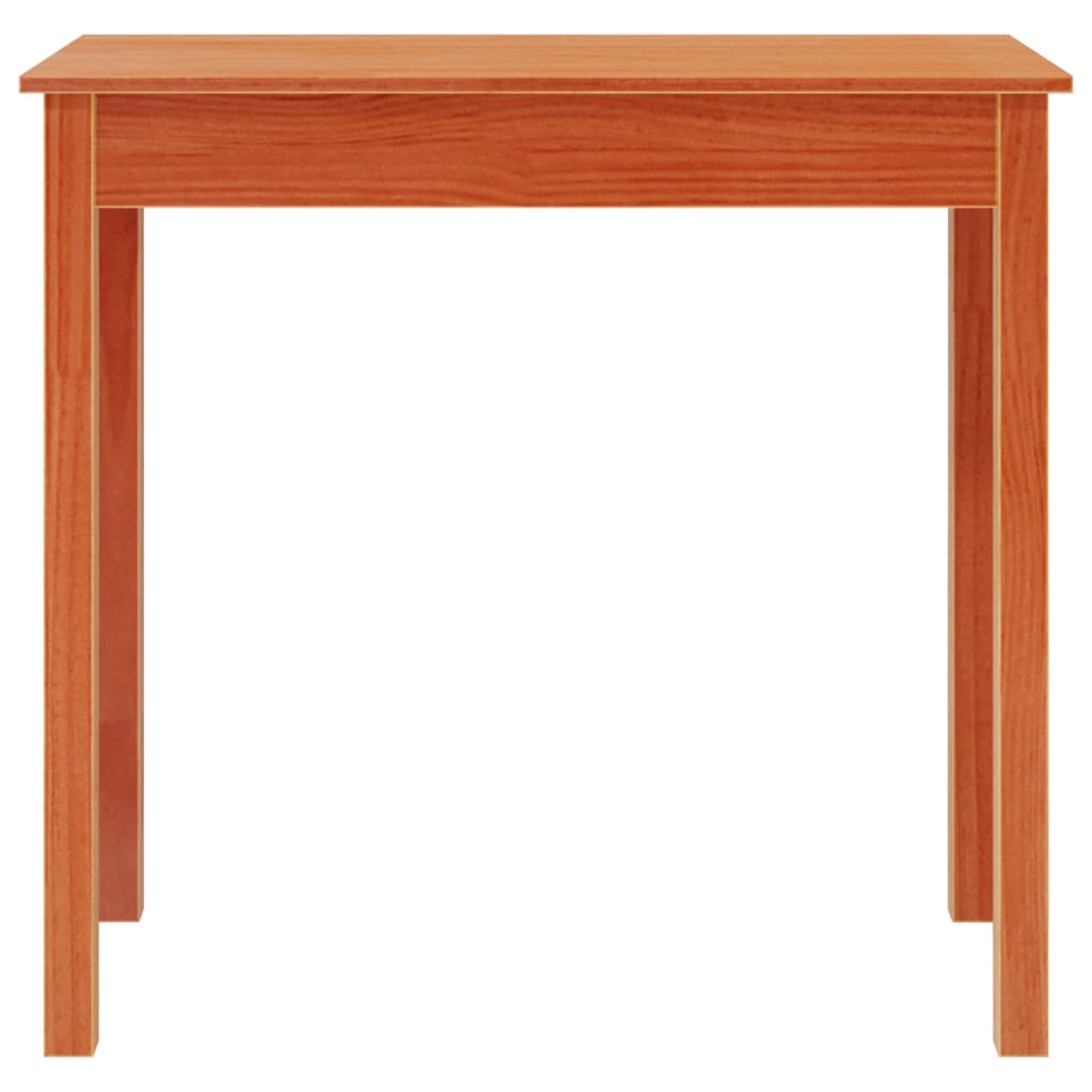 Konsolbord vaxbrun 80x40x75 cm massiv furu