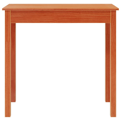 Konsolbord vaxbrun 80x40x75 cm massiv furu