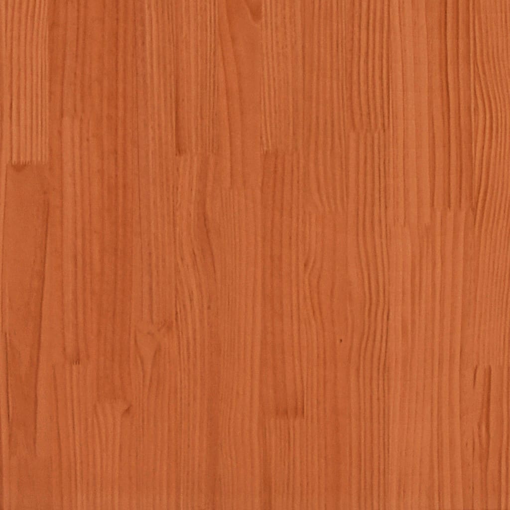 Konsolbord vaxbrun 80x40x75 cm massiv furu