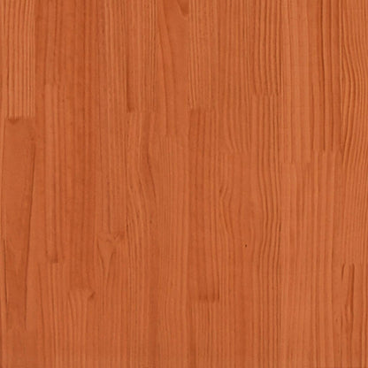 Konsolbord vaxbrun 80x40x75 cm massiv furu