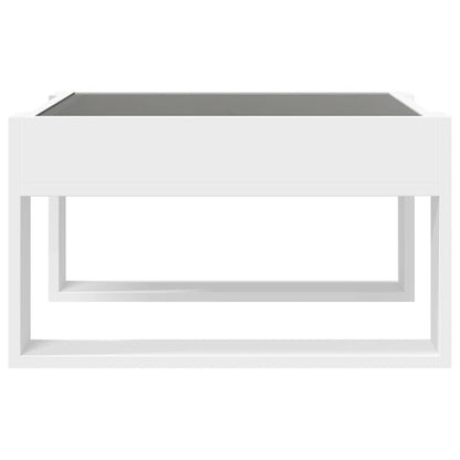 Soffbord med Infinity LEDs vit 50x53x30 cm