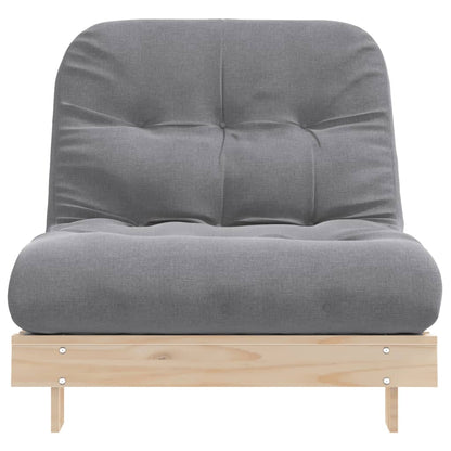 Futonbäddsoffa med madrass 80x206x11 cm massiv furu