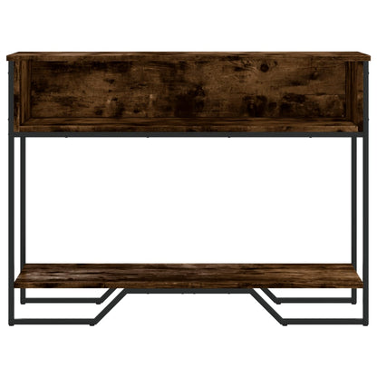 Avlastningsbord rökfärgad ek 100x35x74,5 cm konstruerat trä