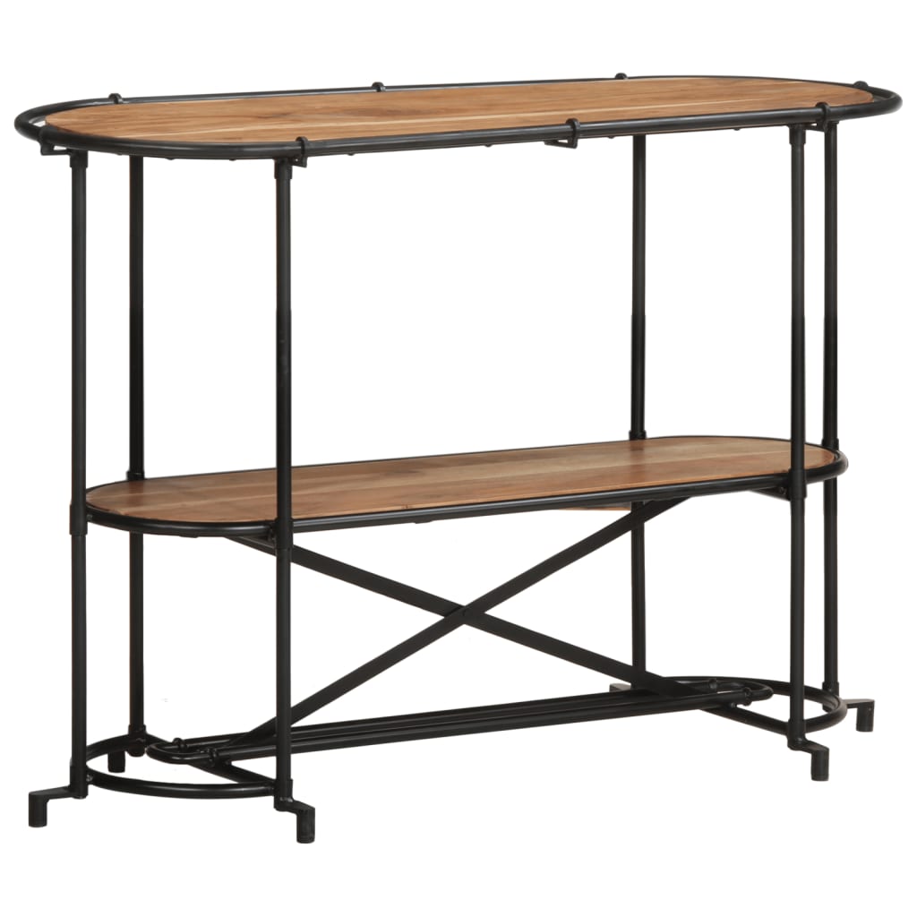 Konsolbord 110x42x76 cm massivt akaciaträ