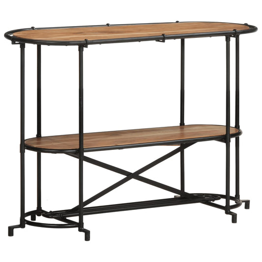 Konsolbord 110x42x76 cm massivt akaciaträ