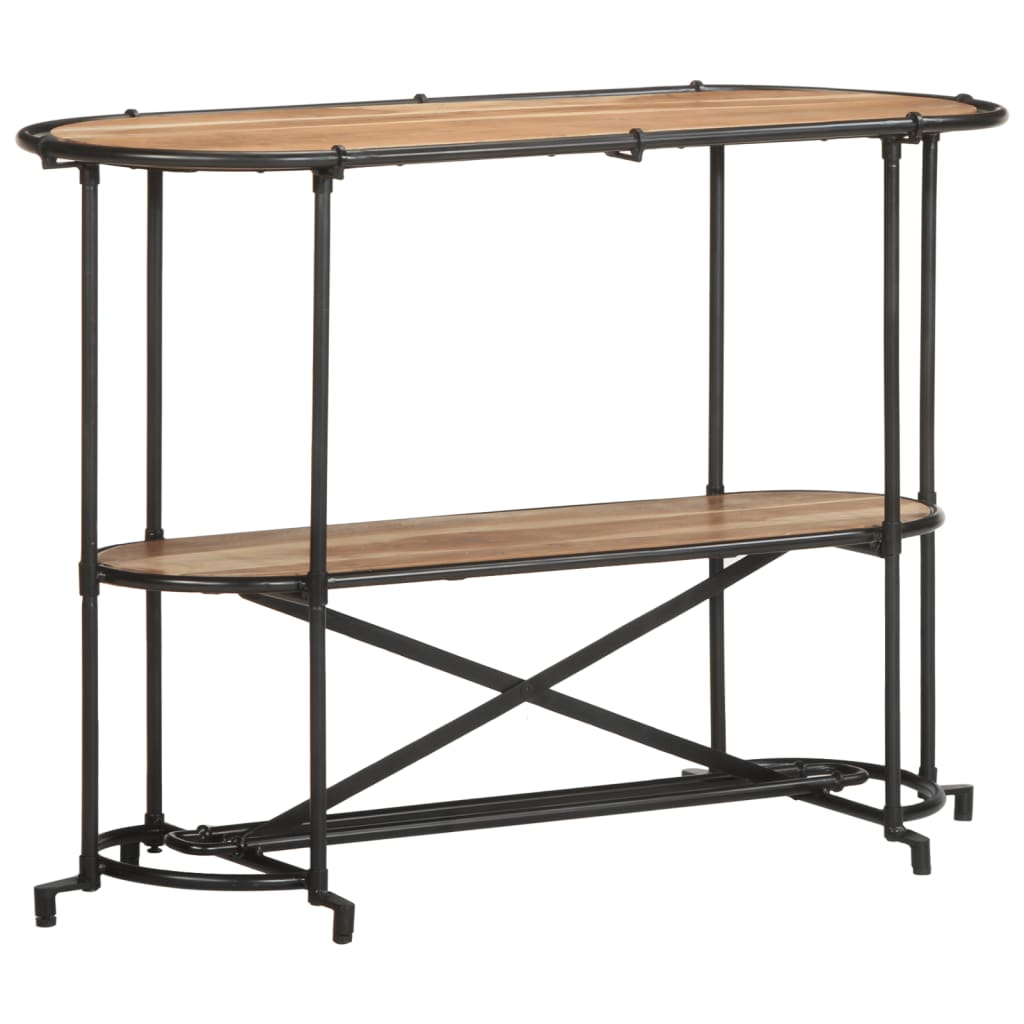 Konsolbord 110x42x76 cm massivt akaciaträ