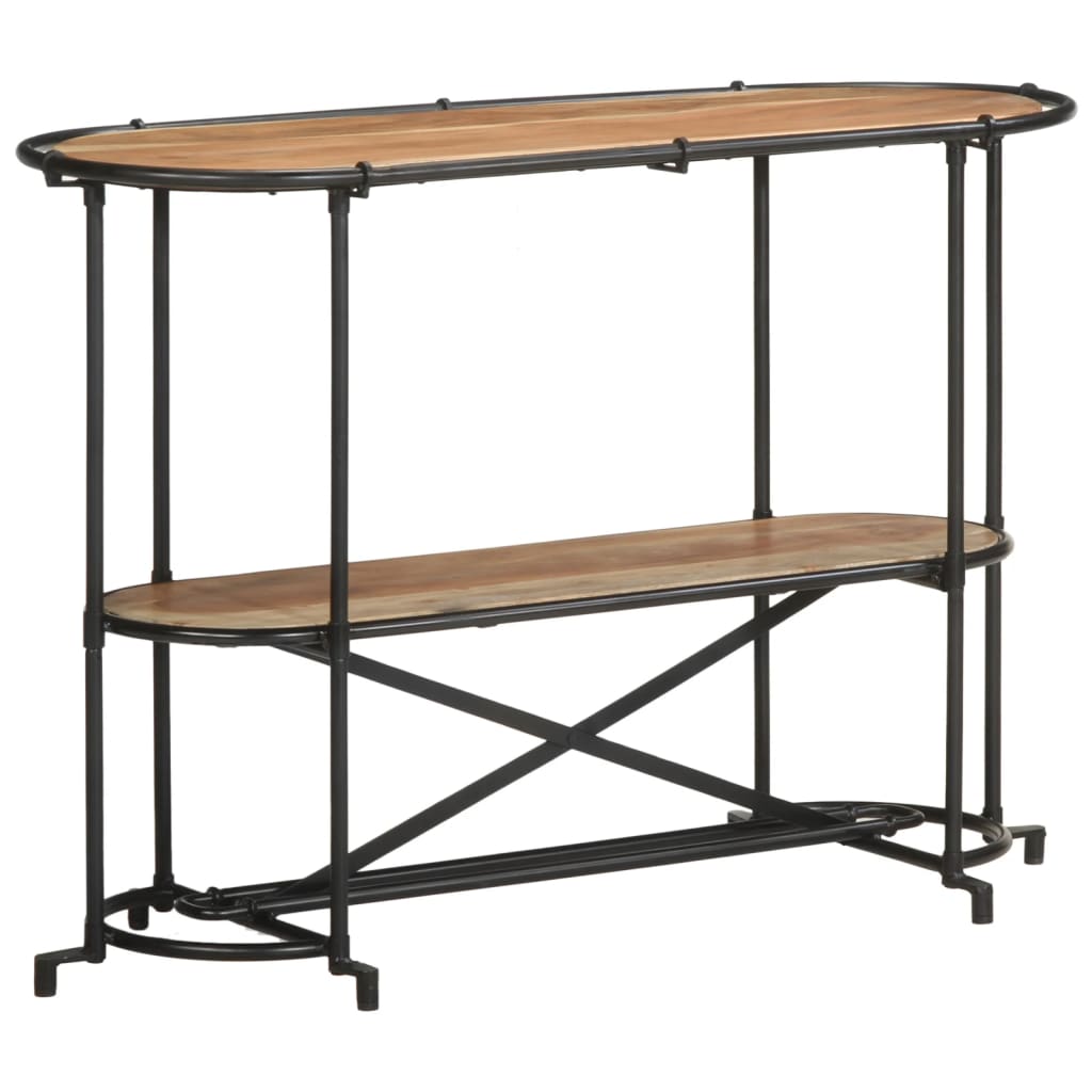 Konsolbord 110x42x76 cm massivt akaciaträ
