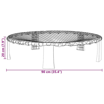 Rundnät set med 3 bollar och extra pump Ø90x20 cm