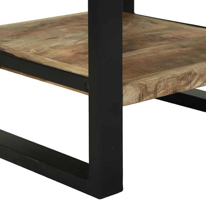 Telefonställ 40x40x80 cm Solid Grovt Mangoträ