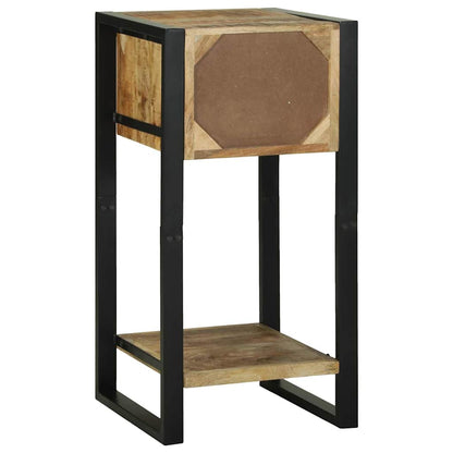 Telefonställ 40x40x80 cm Solid Grovt Mangoträ