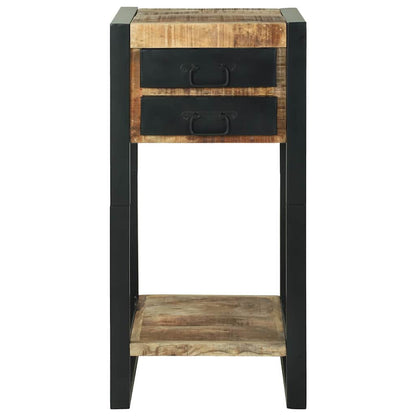 Telefonställ 40x40x80 cm Solid Grovt Mangoträ