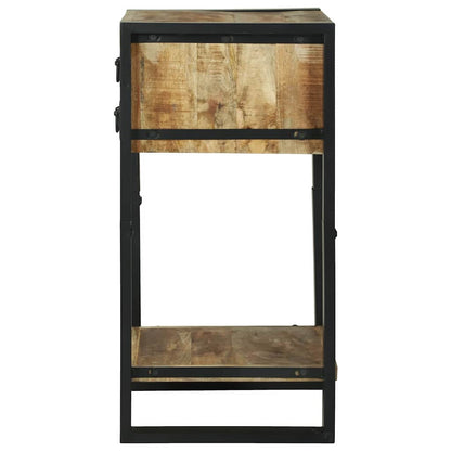 Telefonställ 40x40x80 cm Solid Grovt Mangoträ