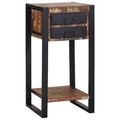 Telefonställ Multifärgat 40x40x80 cm Massivt Återvunnet Trä