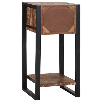 Telefonställ Multifärgat 40x40x80 cm Massivt Återvunnet Trä